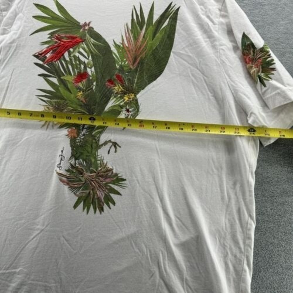 Sean John Men's 2XL Embroidered Floral Short Sleeve Crewneck T-Shirt (A17) - Picture 7 of 12